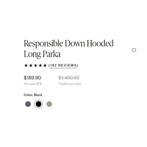 *NWT* QUINCE Women's Responsible Down Hooded Long Parka-Black-$1k+ Retail-Size S - Picture 10 of 16